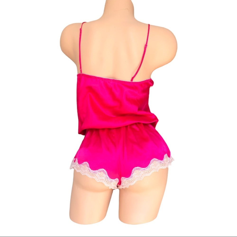 Victoria Secret pink satin teddie - Picture 2 of 6